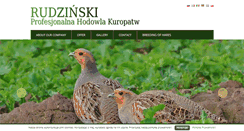 Desktop Screenshot of kuropatwy.com.pl